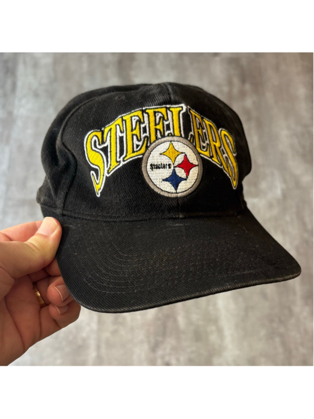 Vintage Pittsburgh Steelers Starter Strapback Hat One Size Black